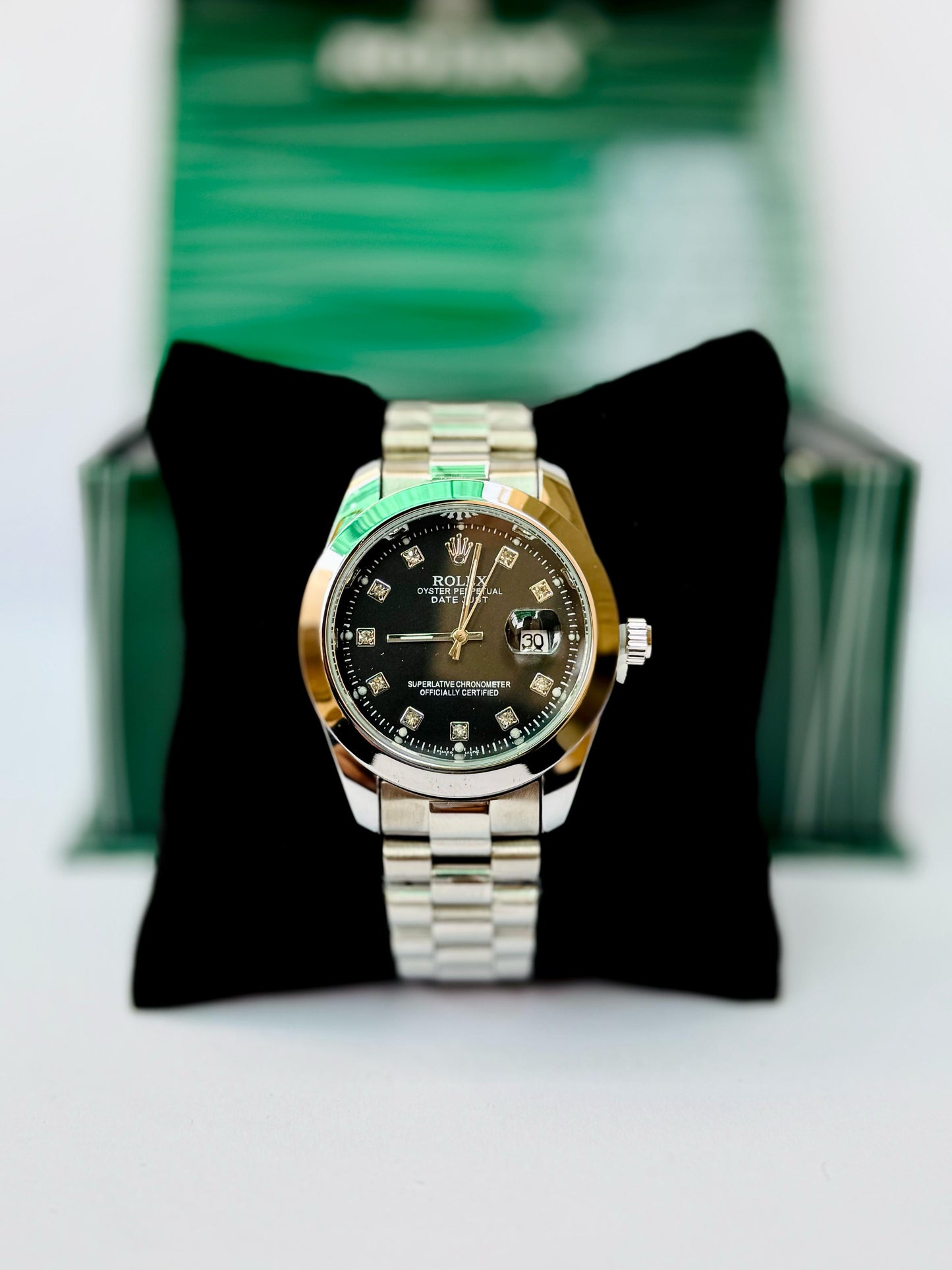 Premium Quality WATCH DATE-ADJUST & Black dial