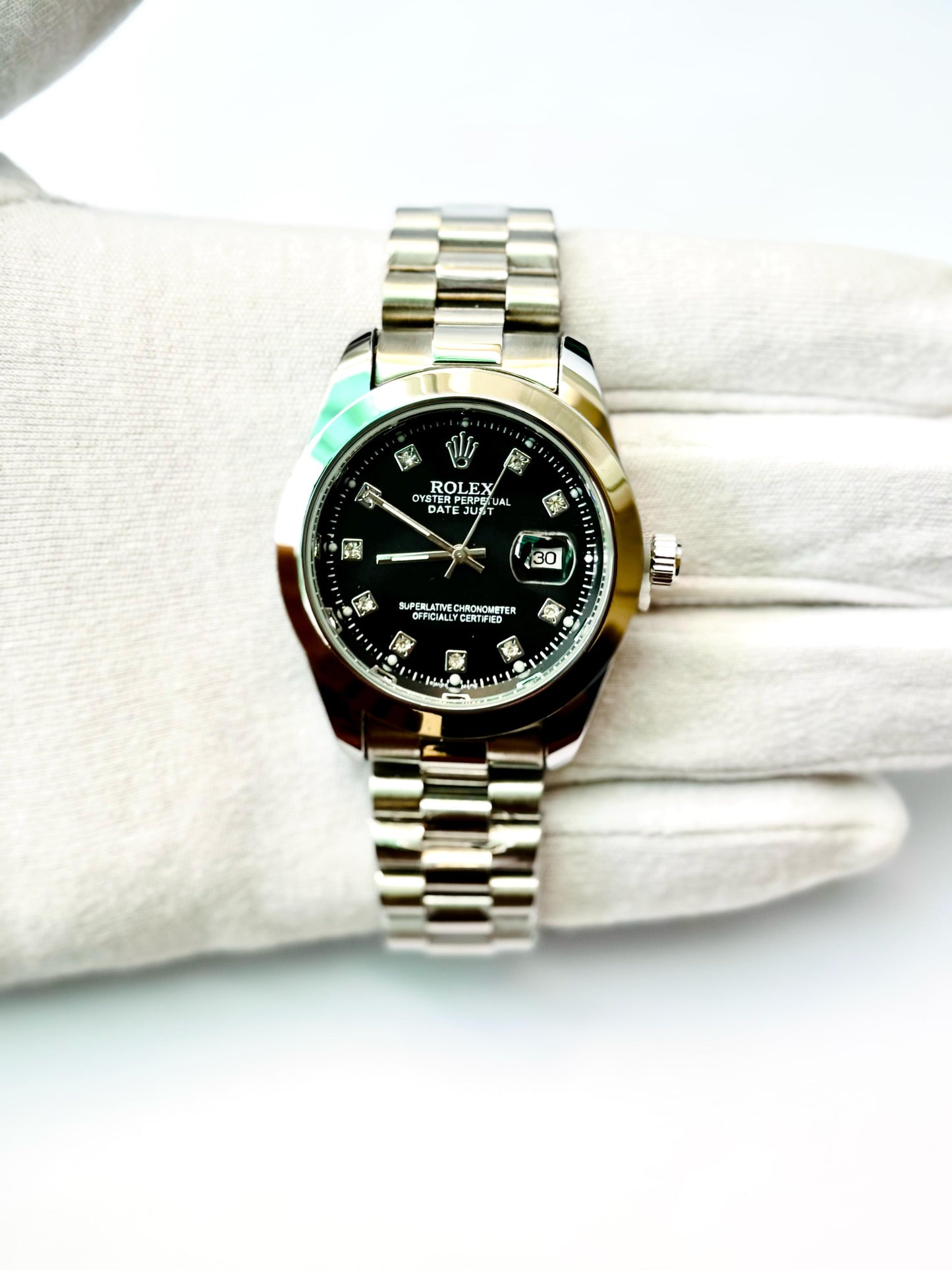 Premium Quality WATCH DATE-ADJUST & Black dial