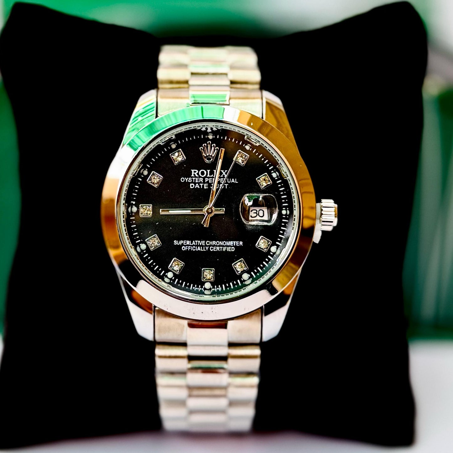 Premium Quality WATCH DATE-ADJUST & Black dial